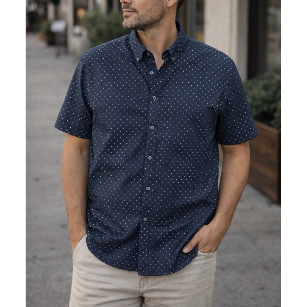 Men’s Kenneth Cole Short Sleeve Button Up Shirt size 4X